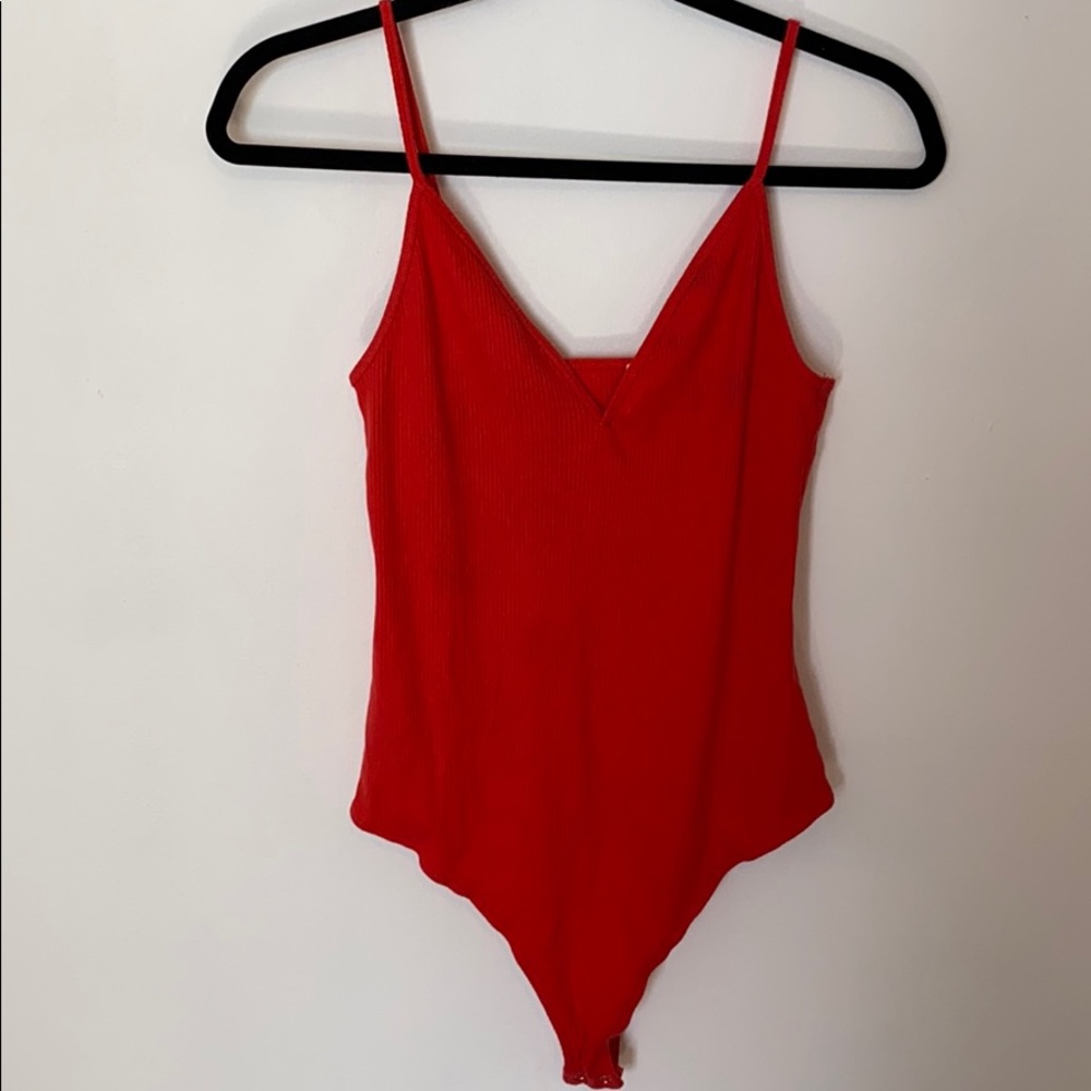 Red bodysuit